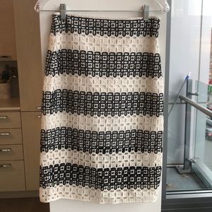 Striped Pencil Skirt